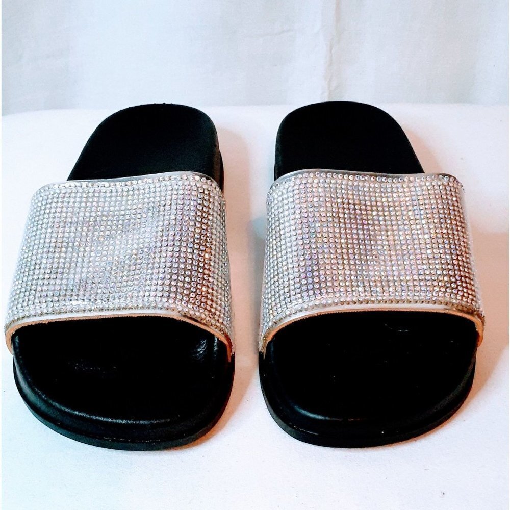 WOMEN RHINESTONE SLIDES